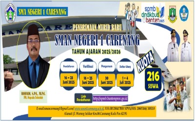 SPMB SMAN 1 Carenang Tahun Pelajaran 2025-2026